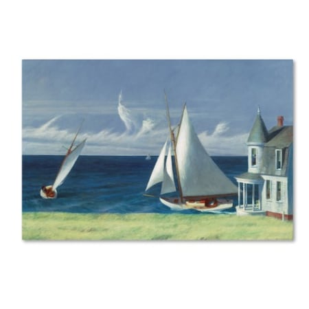 TRADEMARK FINE ART Edward Hopper 'The Lee Shore' Canvas Art, 30x47 ALI10033-C3047GG